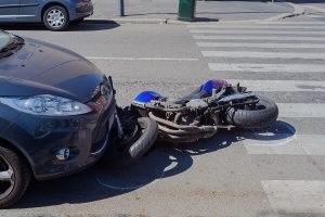 motorcycle under car