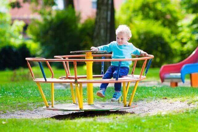 child on playground