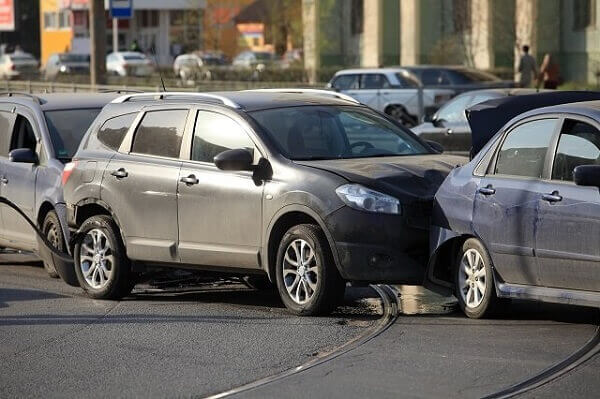 accident with three cars