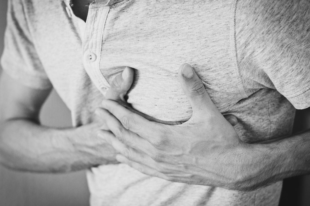 chest pains after car accident